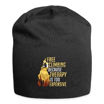 Free Climbing Bergsteiger & Bouldern Freeclimbing - Jersey-Beanie - Schwarz - Vorne