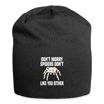 Tarantula Pet Arachnid - Jersey Beanie - black - Front