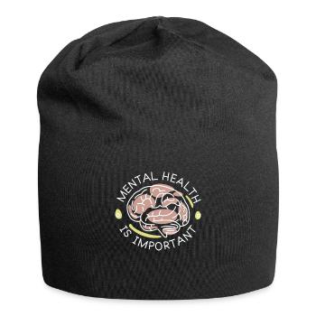 Awareness of mental health - Jersey Beanie - black - Front