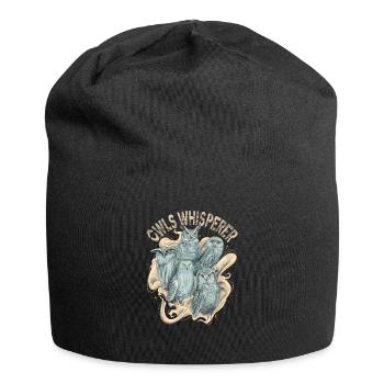 Entfessle Deinen Inneren Eulenflüsterer Eule - Jersey-Beanie - Schwarz - Vorne
