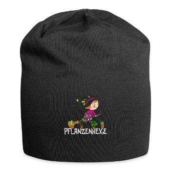 Pflanzenhexe Pflanzen Hexe Zauberei Hexen - Jersey-Beanie - Schwarz - Vorne