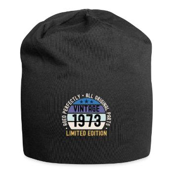 50th birthday Vintage 1973 - Jersey Beanie - black - Front