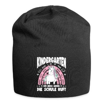 Bye Kita Abgänger 2026 Mädchen Kita Abschied - Jersey-Beanie - Schwarz - Vorne