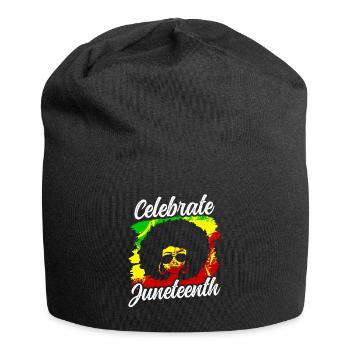 Feiert Den Juneteenth Black 1865 African American - Jersey-Beanie - Schwarz - Vorne