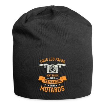 Tous Les Papas Sont Égaux Mais Les Meilleurs Sont - Bonnet en jersey - noir - Devant