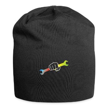 DIY Gift Idea Craftsmen - Jersey Beanie - black - Front