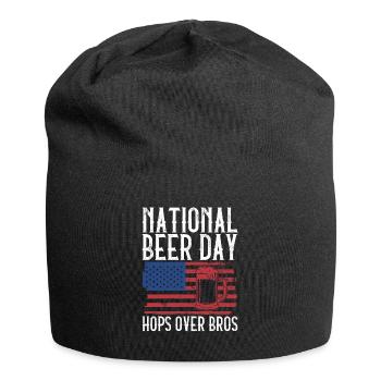 Bier Tag Tag des Bieres Bierliebhaber Biertrinker - Jersey-Beanie - Schwarz - Vorne