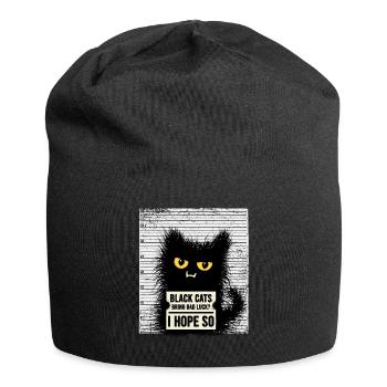 Drôles de criminels Chat disant chats Sarcasme - Bonnet en jersey - noir - Devant