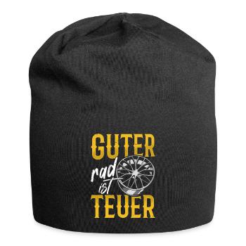 Guter Rad ist Teuer! Tuner Felgen Spruch Tuning - Jersey-Beanie - Schwarz - Vorne