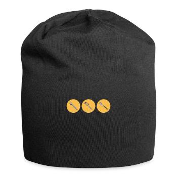 Plumber I Heating Engineer Heating Motif for - Jersey Beanie - black - Front