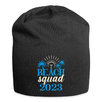 Beach Squad 2023 Urlaub Freunde Spring Break - Jersey-Beanie - Schwarz - Vorne