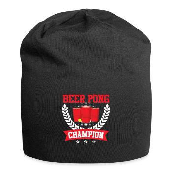 Beer Pong Champion Bierpong Party Bier Pong - Bonnet en jersey - noir - Devant