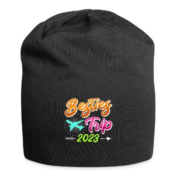 Besties Trip 2023 Urlaub mit Freunden Spring Break - Jersey-Beanie - Schwarz - Vorne