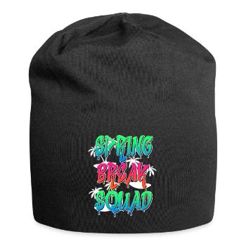 Spring Break Squad Sommerferien Spring Break - Jersey-Beanie - Schwarz - Vorne