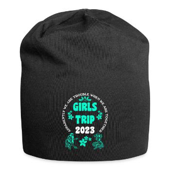 Voyage filles 2023 Mädelsurlaub Girls Spring Break - Bonnet en jersey - noir - Devant