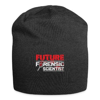 Kreide lady - Forensische Kriminologin - Jersey-Beanie - Anthrazit - Vorne