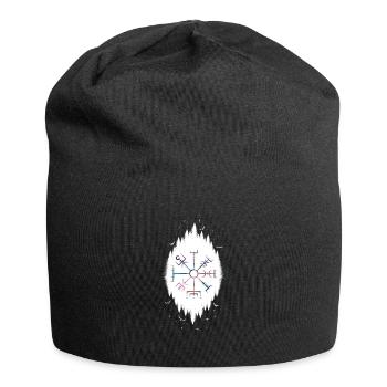 Keltischer Vikinger Vegvisir Kompass Wikinger - Jersey-Beanie - Schwarz - Vorne