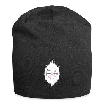 Keltischer Vikinger Vegvisir Kompass Wikinger - Jersey-Beanie - Anthrazit - Vorne