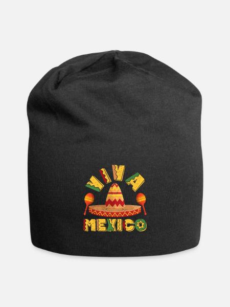 Viva Mexico Cinco De Mayo Calavera Lustige mexikan - Jersey-Beanie - Schwarz