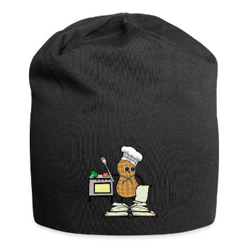 Peanut Cookbook Hobby Chef Cuisinière de cuisine - Bonnet en jersey - noir - Devant