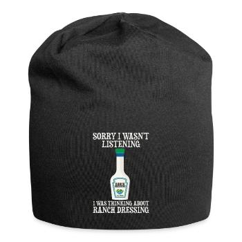 Ranch -Dressing -Ranch -Salatdressing - Jersey-Beanie - Schwarz - Vorne