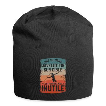 Une Vie Sans Javelot Tir Sur Cible C'est Possible - Bonnet en jersey - noir - Devant