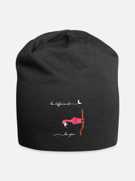 Be Different Flamingo Be You Autism Flamingo - Jersey-Beanie - Schwarz