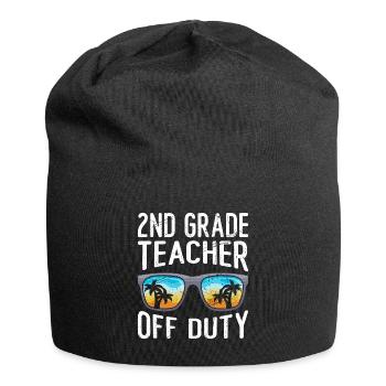 Professeur de classe de deuxième classe en congé Professeur de vacances - Bonnet en jersey - noir - Devant