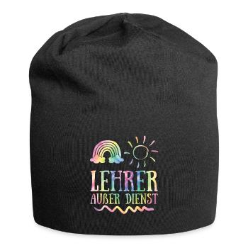 Teacher off duty teacher School holiday teacher - Jersey Beanie - black - Front