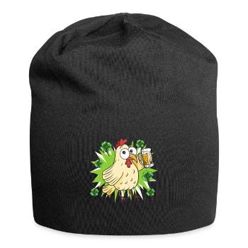 Poulet de la Saint-Patrick - Bonnet en jersey - noir - Devant