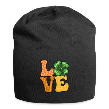 Les Irlandais adorent la Saint-Patrick - Bonnet en jersey - noir - Devant