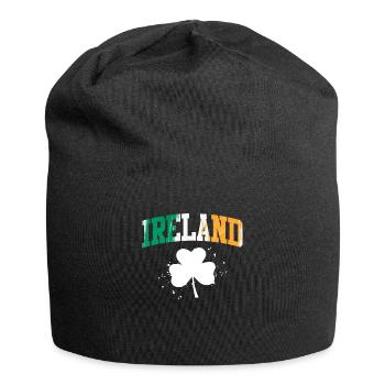 Irland Kleeblatt irischer St. Patrick’s Day - Jersey-Beanie - Schwarz - Vorne