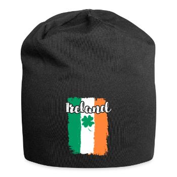 Irland Kleeblatt St. Patrick’s Day - Jersey-Beanie - Schwarz - Vorne