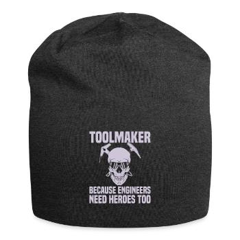 Cnc Milling Machine Cutting Mechanic - Jersey Beanie - charcoal grey - Front