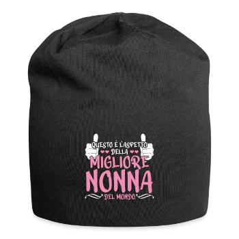 Best Grandmother Looks Italian Mother's Day - Jersey Beanie - black - Front