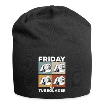 Fridays for Turbolader Tuning Auto Rennen Hubraum - Jersey-Beanie - Schwarz - Vorne