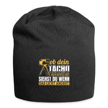 Tuning - Ob Dein Tacho Richtig Geht - PS Liebhaber - Jersey-Beanie - Schwarz - Vorne