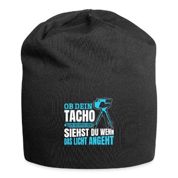 Tuning - Ob Dein Tacho Richtig Geht - PS Liebhaber - Jersey-Beanie - Schwarz - Vorne