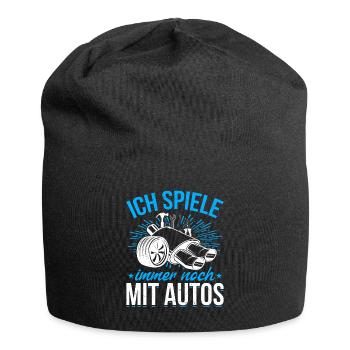Ich spiele immer noch mit Autos - PS Liebhaber - Jersey-Beanie - Schwarz - Vorne