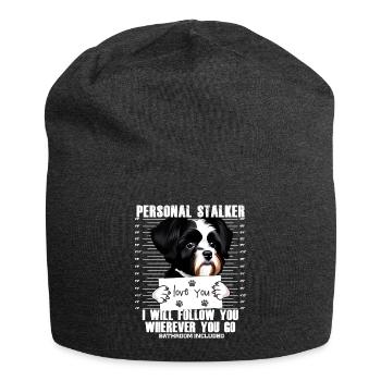 Havaneser Hund Lustiger Stalker Cartoon - Jersey-Beanie - Anthrazit - Vorne