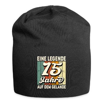 Jubiläum 15 Jahre Geschenk Arbeit Lustig Spruch - Jersey-Beanie - Schwarz - Vorne