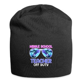 Middle School Class Teacher on Vacation Teacher - Jersey Beanie - black - Front
