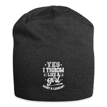 Fille de softball - Bonnet en jersey - charbon - Devant