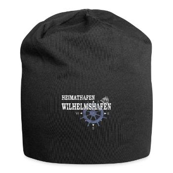 Heimathafen Wilhelmshafen Hafenarbeiter - Jersey-Beanie - Schwarz - Vorne