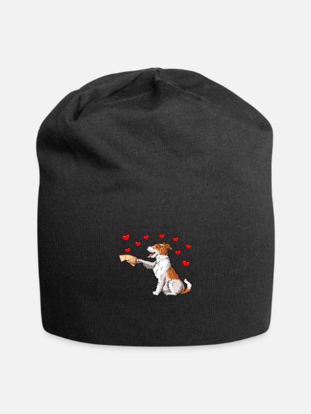 Chien Fox Terrier à poil dur - Bonnet en jersey - noir