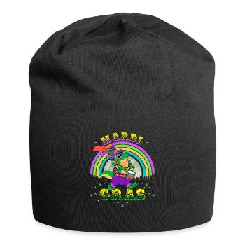 2023 Mardi Gras Party Hat T Rex Drummer Mardi - Bonnet en jersey - noir - Devant