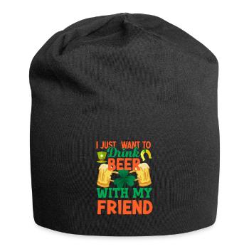 St Paddy's St Patricksday St Patrick Day - Jersey Beanie - black - Front