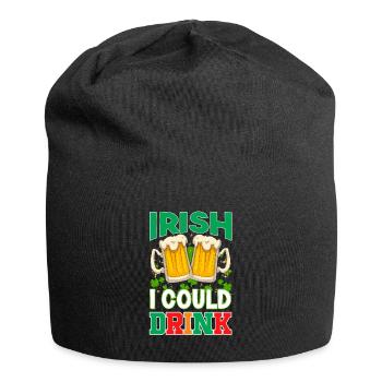 St Paddy's St Patricksday St Patrick Day - Jersey Beanie - black - Front