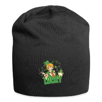St Paddy's St Patricksday St Patrick Day - Jersey Beanie - black - Front