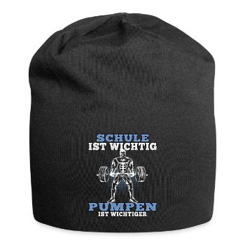 Pumpen ist wichtiger Fitnesstudio Workout Fitness - Jersey-Beanie - Schwarz - Vorne